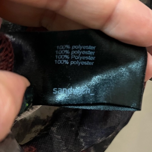 ⚫️ BOGO Sandwich ladies drawstring button up blouse size 42 - Picture 3 of 8